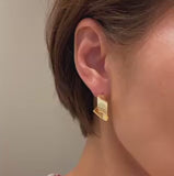 Wave Twisted Hoop Earrings