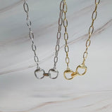 Equestrian Pendant Chain Necklace